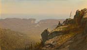 the artist sketching at mount desert maine